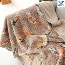 UKELER Owl Bed Blanket King Size 90'' x 108'', Soft Cozy Warm Fleece Throw Blanket for Bed/Couch/Sofa/Camping for Special Occasions by CozyNest Decor