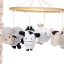 Lambs & Ivy Baby Farm Animals Musical Baby Crib Mobile Soother Toy by TinyTreasures Baby Boutique