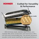 Hohner Special 20 Harmonica - Key of C Bundle with Key Stickers, Plastic Case, Instructional Manual, and Austin Bazaar Polishing Cloth by TinyTreasures Baby Boutique
