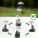 mopha Garden Gnomes Statues Outdoor Decor Gifts, Resin Figurines Outside Decoration Ornaments Clearance Gardening Decoration, Solar Powered Umbrella Fireworks Lights by GreenHaven Gardens