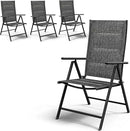 UDPATIO Patio Folding Dining Chairs Set of 2, Folding Lawn Chairs for Adults with Padded All Weather Breathable Textilene, Dark Gray by GreenHaven Gardens
