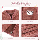 Baby Boys Girls Fleece Vest Zip Up Cute Bear Jackets Fuzzy Fall Winter Warm Clothes Newborn Outwear for Toddler Infant by TinyTreasures Baby Boutique