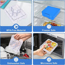Bento Lunch Box Set With 10oz Soup Thermo, Leak-proof Lunch Containers with 4 Compartment, Kids Hot Thermo Food Jar/Insulation Lunch Bag, Food Containers for School （Blue） by TinyTreasures Baby Boutique