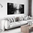 TYTAUPT Abstract Canvas Wall Art For Living Room Black and White Wall Art For Office Bedroom Wall Decor 24 x 48 Inch by CozyNest Decor