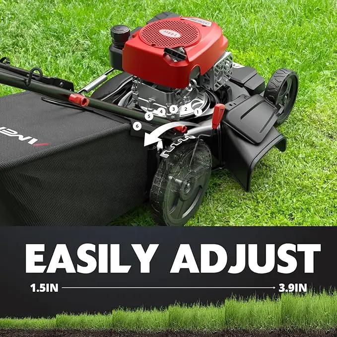 Self Propelled Gas Lawn Mower, 21" with 170cc 4-Cycle OHV Engine 3-in-1 RWD Self-Propelled Lawn Mower (AV8621S1), photo 8 of 9