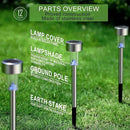 Dream Master Solar Lights Outdoor Waterproof, Stainless Steel LED Landscape Lighting Outdoor Solar Lights for Outside Solar Garden Lights for Pathway, Walkway, Patio, Yard, Lawn - 16 Pack by GreenHaven Gardens