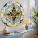 The Gears Clock Wall Clock Italy Collection with Moving Gears (Atrani, 24 inch Round) by CozyNest Decor