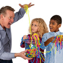 Steve Spangler Science String Slime Deluxe Kit, Includes Pink, Blue, Yellow & Clear (3.4 oz. Each) – DIY Slime Science Experiment Kit for Kids, Learn/Teach Science of Polymers, Exciting STEM Activity by TinyTreasures Baby Boutique