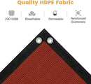 VICLLAX Shade Fabric Sun Shade Cloth with Every 2 FT Grommets for Patio Garden Pergola Cover Canopy 7x11 FT, Rust Red by GreenHaven Gardens