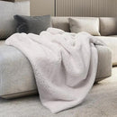 Mon Chateau Luxury Ultimate Plush Faux Fur Throw with 6cm Foldover for Couch, Sofa, or Bed - Plush Ultra Soft Blanket for Sleeping or Home Décor, 60" x 70" (Foldover Ivory) by CozyNest Decor