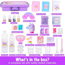 Unicorn Slime Making Kit for Girls - DIY Fluffy Slime Creation Kit with Super Birthday Party Favors by TinyTreasures Baby Boutique