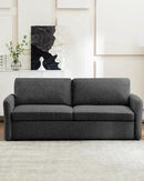 Queen Size Pull Out Sofa Bed, Convertible Sleeper Sofa Couch with Pullout Bed, 2 in 1 Sofa Bed Couch with Memory Foam Mattress for Living Room Office, Space-Saving, Dark Grey by CozyNest Decor