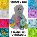 Mini Sensory Octopus Plush Toy, Travel-Size Fidget Plush for Special Needs and Sensory Fun by TinyTreasures Baby Boutique