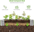 Land Guard 6×3×1ft Galvanized Metal Raised Garden Bed, Metal Planter Kit Box Outdoor for Deep-Rooted Vegetables, Flowers, Green and Herbs…… by GreenHaven Gardens