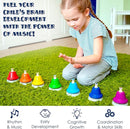 MINIARTIS Desk Bells for Kids | Educational Music Toys for Toddlers 8 Notes Colorful Hand Bells Set | Kids Musical Instrument with 15 Songbook | Great Birthday Gift for Children by TinyTreasures Baby Boutique