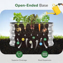 GreatBuddy 2x2x1 ft Round Galvanized Raised Garden Bed, Easy-Assembly Raised Bed with Anti-Cut Gloves & Tools, Rust-Proof Garden Bed for Outdoor, Vegetables, Herbs, Small Trees, Silver by GreenHaven Gardens
