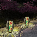 Solar Lanterns Outdoor Hanging Light - Solar Powered Hummingbird Glass LED Lights Decorative Waterproof Tabletop Lamp with Hollowed-Out Design for Indoor Yard Table Patio Garden Pathway Holiday by GreenHaven Gardens