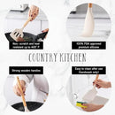 Country Kitchen Non Stick Silicone Utensil Set with Rounded Wood Handles for Cooking and Baking, 14 Piece Set, Khaki by CozyNest Decor