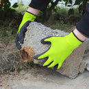 Evridwear Crinkle Latex Rubber Hand Coated Safety Work Gloves for Men Women General Multi Use Construction Warehouse Gardening Assembly Landscaping (X-Large,Green- 12Pair) by GreenHaven Gardens