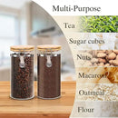 Glass Coffee Canister Coffee Containers for Ground Coffee Coffee Bean Storage Airtight Seal with Locking Clamp, Coffee Bar Accessories Perfect for Kitchen Storage by CozyNest Decor
