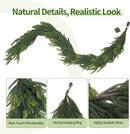 6FT Artificial Norfolk Pine Garland – Real Touch Greenery Garland, Dense Green Plants for Indoor Outdoor Christmas, Holiday, and Home Decoration (2, 6FT-) by CozyNest Decor
