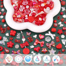 Assorted 170-230PCS Red Acrylic Beads for Bracelet Making, Flower Bow Butterfly Candy GummyBear Aesthetic Bracelet Charms,Cute Beads for Jewelry Making DIY Necklace Keychain Phone Charm by TinyTreasures Baby Boutique