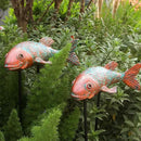 Garden Statues,Koi Fish Decor,Set of 2 Antique Koi Fish Garden Statue,Fish Sculpture Garden for Outdoors,Patio Decor,Backyard and Home Kitchen Decoration,Gardening Gifts for Mom Women Grandma by GreenHaven Gardens