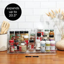 SIMPLEMADE 3-Tier Spice Rack Organizer - Versatile Storage Shelf for Kitchen, Bathroom, Bedroom & Office, Set of 1, Expandable Clear by CozyNest Decor