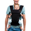 Beco Gemini Baby Carrier from Newborn to Toddler - Certified Ergonomic Newborn Baby Carrier for Infants and Children of 7-35 lbs - M Shape, Adjustable Seat, 100% Cotton (Metro Black) by TinyTreasures Baby Boutique