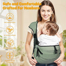 Baby Carrier Newborn to Toddler,Adjustable Baby Sling Carrier,Comfortable and Lightweight Toddler Carrier for 25-60 lbs,Ideal for Shopping Travelling by TinyTreasures Baby Boutique