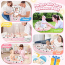 Baby Lounger - Baby Lounger for Newborn 0-24 Months, Breathable and Soft Cotton Cover Baby Nest, Portable Cozy Tummy Time Lounger for Home and Travel, Ideal Baby Essentials & Shower Gifts by TinyTreasures Baby Boutique
