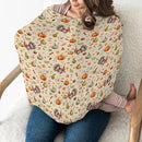 Thanksgiving Turkey Pumpkins Car Seat Covers Vintage Autumn Leaves Stretchy 5-in-1 Cover Adjustable Infant Carseat Cover Canopy Fall Harvest Breathable Nursing Cover-Up by TinyTreasures Baby Boutique