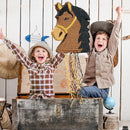 WERNNSAI Horse Piñata - Brown Horse Party Decorations Hanging Cowboy Piñata with Blindfold and Bat Western Cowboy Party Favors for Kids Boys Classroom Activities Game by TinyTreasures Baby Boutique