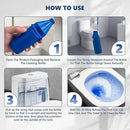 Toilet Bowl Cleaner Bottle, Automatic Toilet Bowl Cleaner Tablets in Bottle, Easy to Use, Long-Lasting Effect Toilet Cleaners Drop in Tank, Blue, 2 Bottles by CozyNest Decor