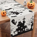 Halloween Table Runner,72 Inches Spooky Haunted House Bats Tree Ghost Witch Table Runner for Halloween, Table Decoration/Party Dinner Table Decor,Kitchen,Mantel,Bedroom Decoration by CozyNest Decor