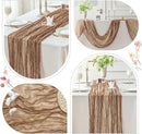 Sioloc Nude Cheesecloth Table Runner Fall Autumn Decor for Home 10ft Table Cloth for Tea Wedding Birthday Party Baby Bridal Shower Halloween Thanksgiving by CozyNest Decor