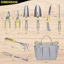 Garden Tool Set, Carsolt 10 Piece Stainless Steel Heavy Duty Gardening Tool Set for Digging Planting Pruning Gardening Kit with Durable Bag Gloves Gift Box Ideal Garden Gifts for Women Men by GreenHaven Gardens