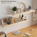 Light Wood Floating Shelves 36”x 8”x 1.4” Book Shelf Floating for Wall Mounted, Heavy Duty Shelf Hold 80 lbs, Unfinished Rustic Wall Shelves for Bedroom, Living Room, Kitchen, Office, Laundry Room by CozyNest Decor