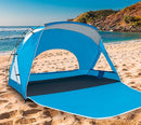 Beach Tent, Portable Sun Shelter for 2/3/4/6-8 Person with UPF 50+ UV Protection, Easy Setup Waterproof Beach Shade Canopy Cabana for Family Outdoor and Picnics, Fishing with Carrying Bag by TinyTreasures Baby Boutique