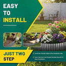Corrugated Metal Garden Edging, 6"×40Ft Durable Landscape Border for Garden, Lawn, Flower Beds and Paver Edging (Gun Silver) by GreenHaven Gardens