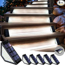 SOLPEX Solar Step Lights for Outside, 24 LEDs Solar Stair Lights Outdoor Waterproof Decor for Porch, Front Door, Stair, Step, Deck, Fence, Balcony, Patio, Wall, Yard, Garden(6 Pack, Cold White) by GreenHaven Gardens