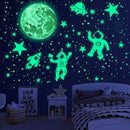 1017Pcs Glow in The Dark Stars for Ceiling Glow in The Dark Moon and Space Wall Decals Luminous Astronaut Universe Planet Galaxy Wall Stickers for Kids Boys Girls Bedroom Green by TinyTreasures Baby Boutique