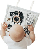 Wee Gallery Woodland Activity Pad Organic Baby Play Mat with Sensory Toys, High Contrast Newborn Essentials Soft Tummy Time Mat for Babies 0-12 Months, Visual and Motor Skill Development Toy by TinyTreasures Baby Boutique