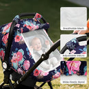 Elstey Car Seat Cover Baby, Minky Dot Carseat Covers Baby Girls, Lightweight Infant Car Seat Cover Canopy with 2 Layers Breathable Mesh Windows, Stroller Carrier for Babies Newborn Essentials by TinyTreasures Baby Boutique