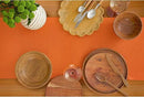 Solino Home Persimmon Orange Table Runner 144 Inches Long - 100% Pure Linen Extra Long Table Runner 14 x 144 Inch for Fall, Autumn, Halloween, Thanksgiving - Fete by CozyNest Decor