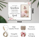 Great Grandma Picture Frame - Great Grandma Baby Announcement Gifts, Just When Grandmas Think Their Work Is Done Someone Calls Them Great Wooden Frame for Tabletop or Wall Hanging 4x6 Photo by TinyTreasures Baby Boutique