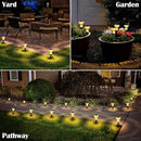 Solar Lights Outdoor Pathway Waterproof 8 Pack Warm White LED Acrylic Mushroom Decorative Garden Lights for Yard Landscape Patio Outside Decor by CozyNest Decor