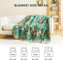 MSGKV Boho Throw Blanket for Couch Bed Chair 100% Cotton Muslin Breathable Floral Blanket 50"x60" Sofa Blankets for All Seasons Lightweight Farmhouse Blankets Boho Home Decor by CozyNest Decor