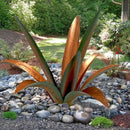 DIY Metal Agave Plant Art Yard Tequila Art Sculpture, Tequila Rustic Garden Sculpture Statue Outdoor Decor,Agave Metal Plants for Yard, Garden Lawn Ornaments (9 Leaves -Green) by CozyNest Decor