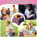 Portable Potty for Toddler Travel, Kids Travel Potty Training Chair with Travel Bag, Baby Potty Training Toilet for Outdoor and Indoor Easy to Clean (Purple) by Yszawmx, Includes 30 Replacement Bags by TinyTreasures Baby Boutique
